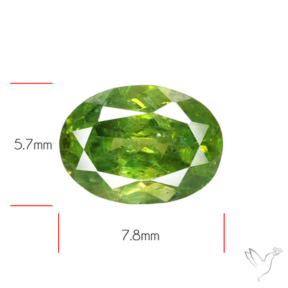 Rare Ural Demantoid Garnets Faceted Fine Gemstone