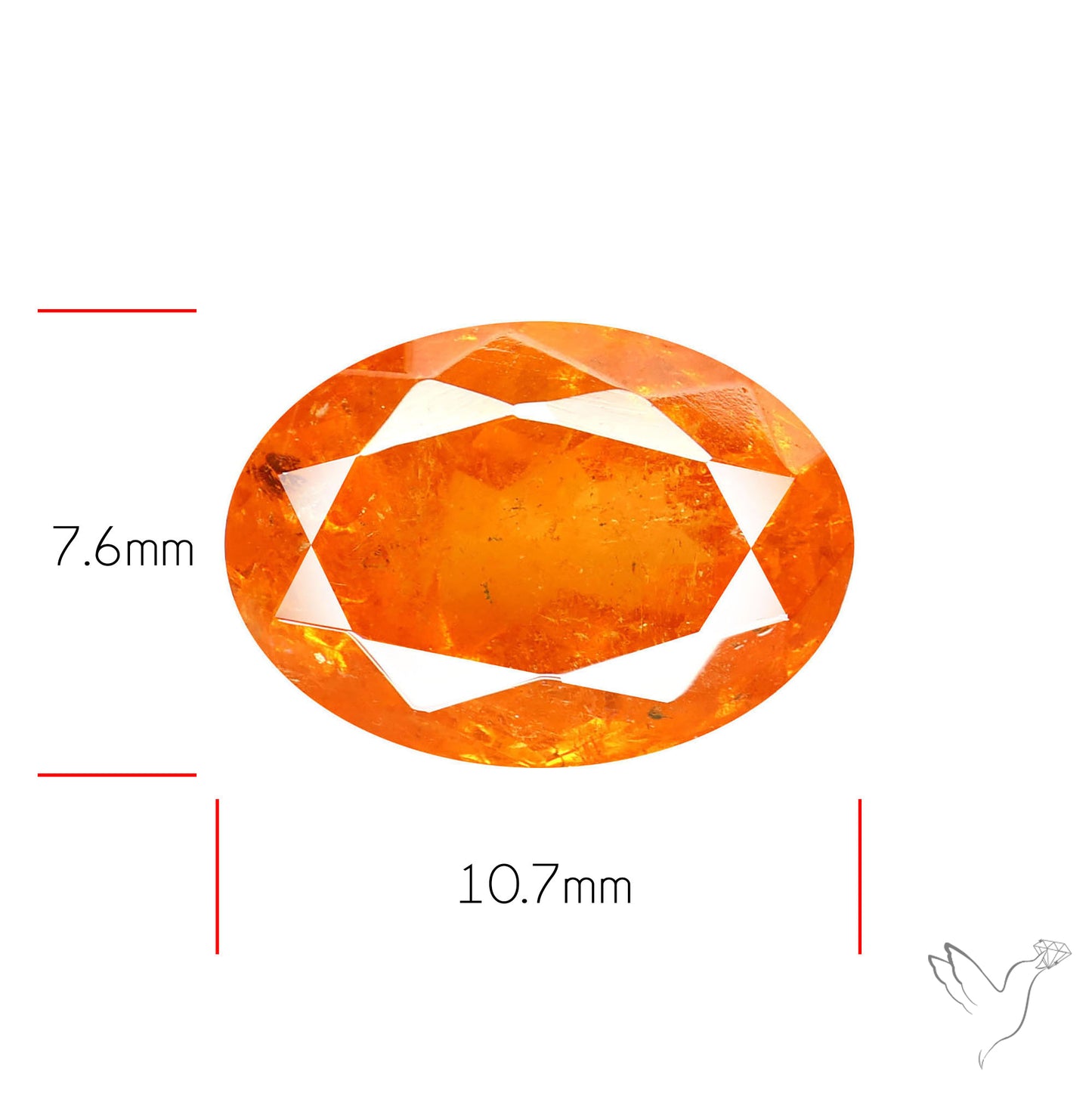 Spessartite Orange Garnet Faceted Fine Gemstone