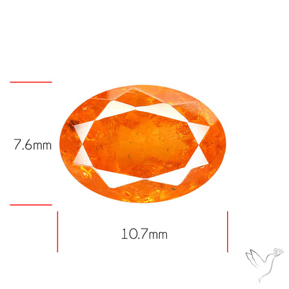 Spessartite Orange Garnet Faceted Fine Gemstone