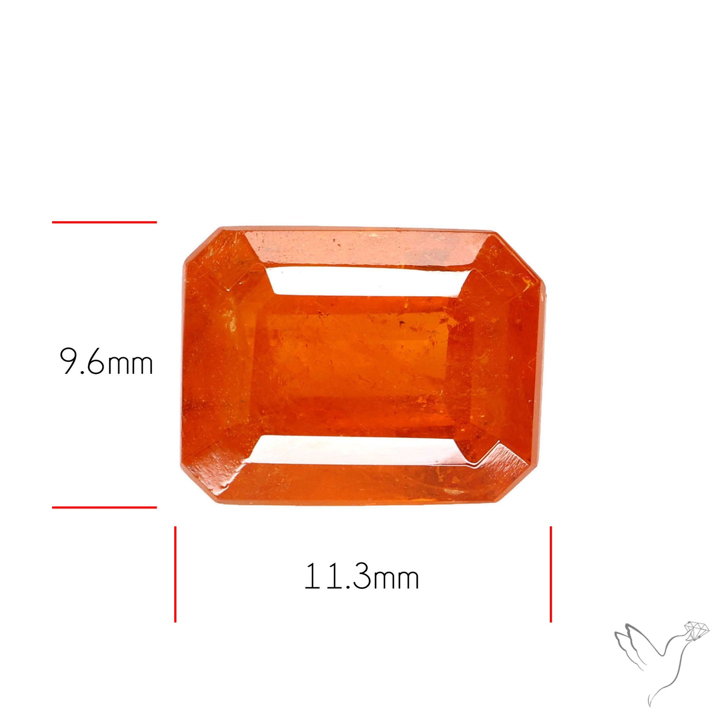 Spessartite Orange Garnet Faceted Fine Gemstone