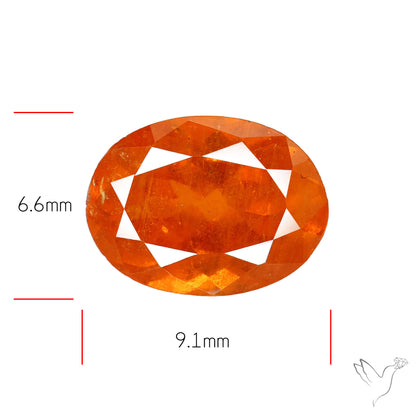 Spessartite Orange Garnet Faceted Fine Gemstone