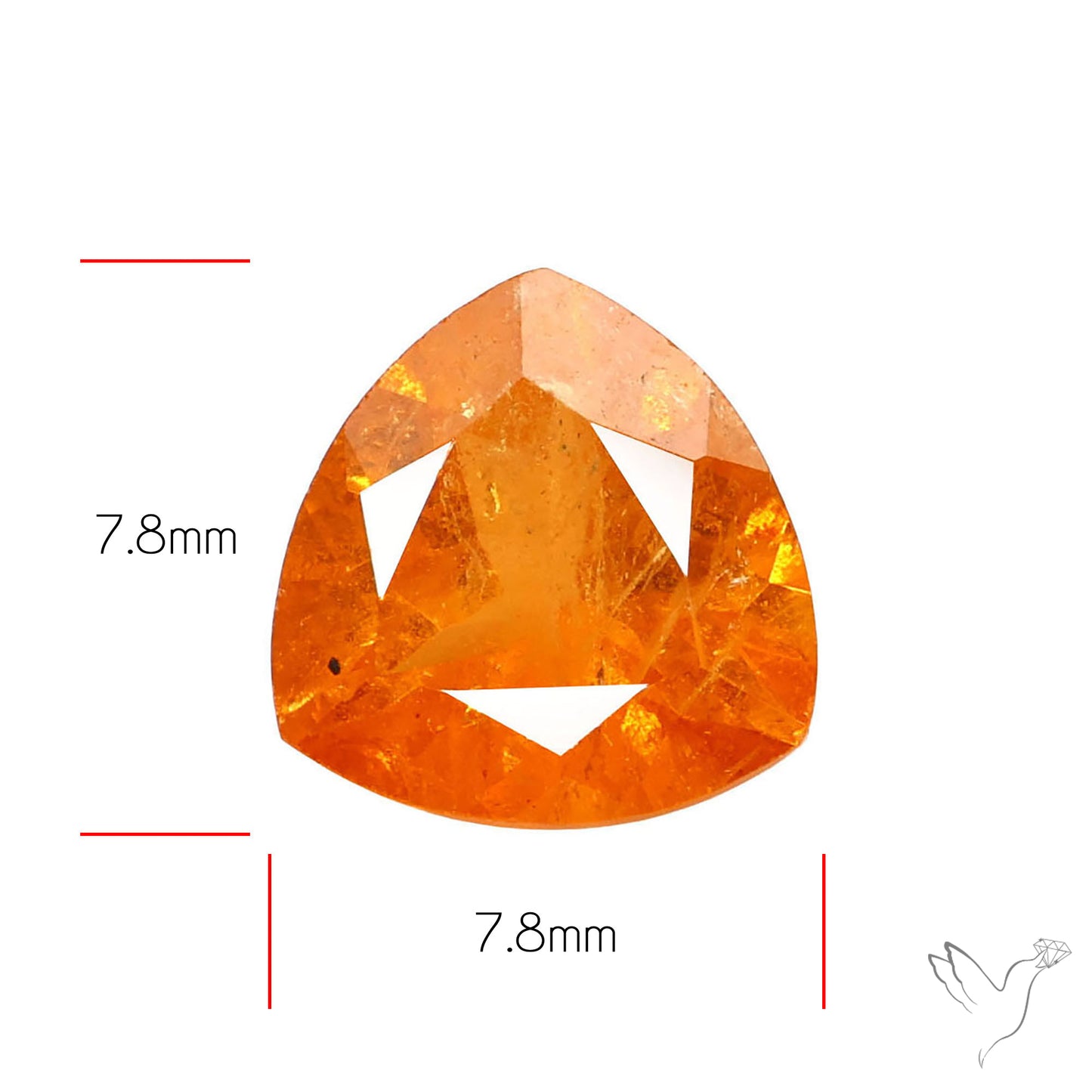 Spessartite Orange Garnet Faceted Fine Gemstone