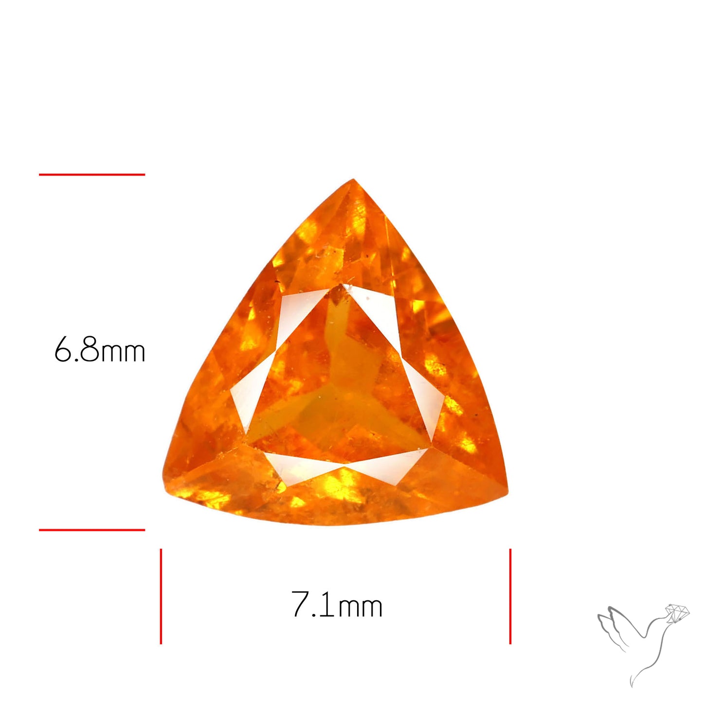 Spessartite Orange Garnet Faceted Fine Gemstone