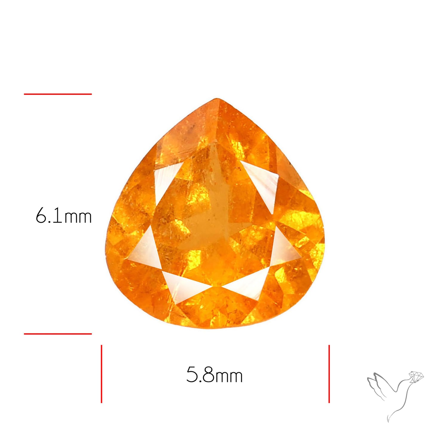 Spessartite Orange Garnet Faceted Fine Gemstone