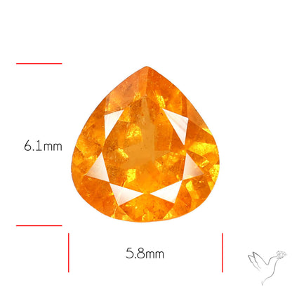 Spessartite Orange Garnet Faceted Fine Gemstone