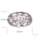 Lepidocrocite and Goethite In Quartz Faceted Fine Gemstone