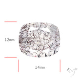 Lepidocrocite and Goethite In Quartz Faceted Fine Gemstone