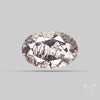 Lepidocrocite and Goethite In Quartz Faceted Fine Gemstone