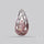 Lepidocrocite and Goethite In Quartz Faceted Fine Gemstone