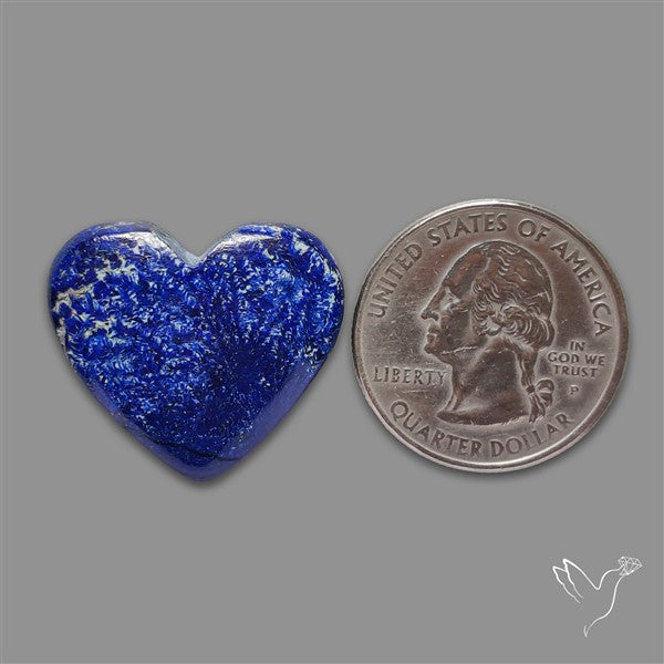Azurite Heart Cabochon