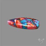 Spiny Oyster Mohave Turquoise Cabochon