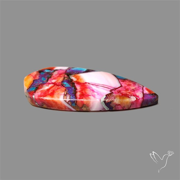 Spiny Oyster Mohave Turquoise Cabochon
