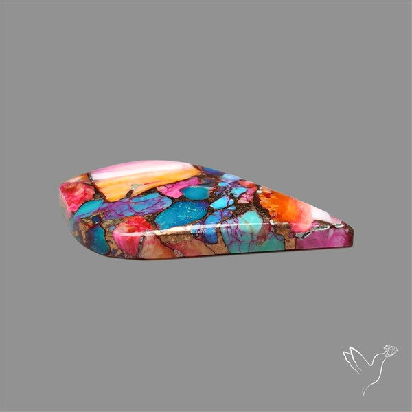 Spiny Oyster Mohave Turquoise Cabochon