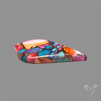 Spiny Oyster Mohave Turquoise Cabochon