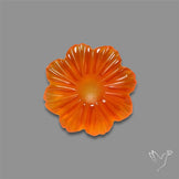 Carnelian Agate Flower Carving