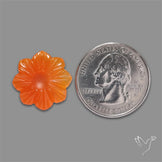 Carnelian Agate Flower Carving