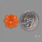 Carnelian Agate Flower Carving