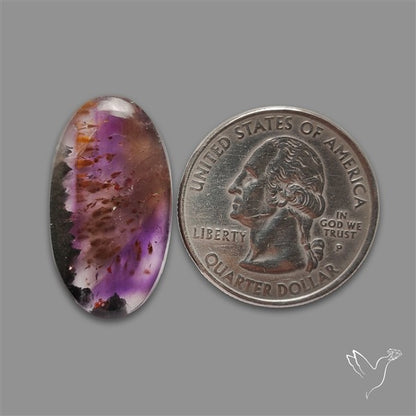 Super Seven Amethyst with Cacoxenite Cabochon