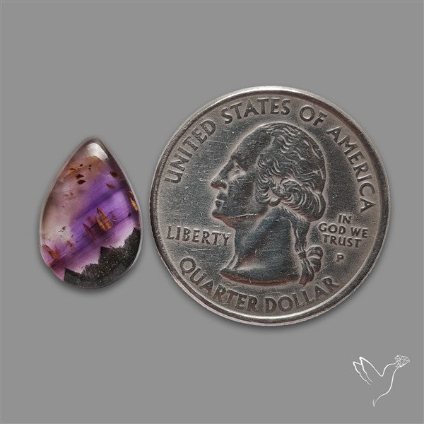 Super Seven Amethyst with Cacoxenite Cabochon