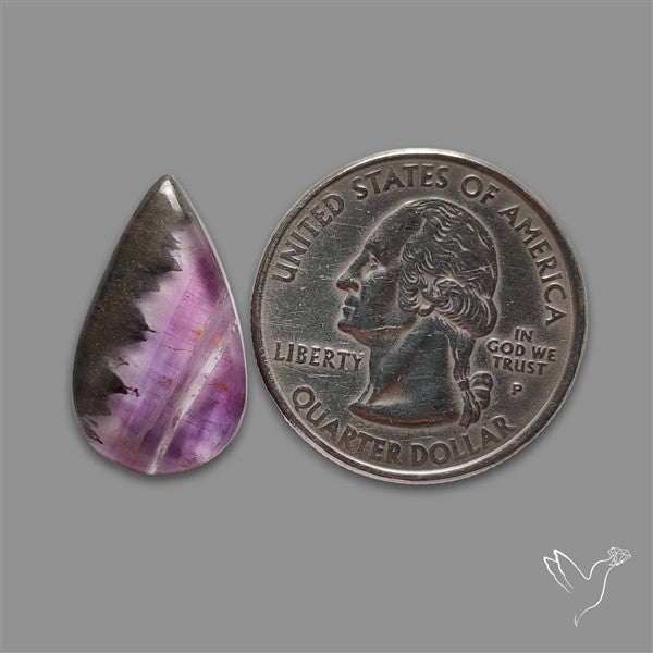Super Seven Amethyst with Cacoxenite Cabochon