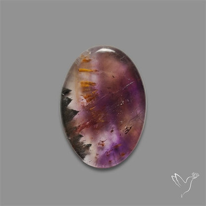 Super Seven Amethyst with Cacoxenite Cabochon