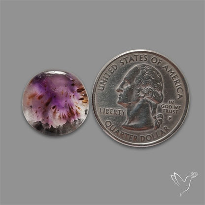 Super Seven Amethyst with Cacoxenite Cabochon