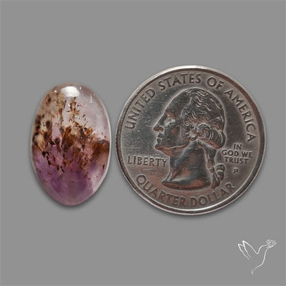Super Seven Amethyst with Cacoxenite Cabochon