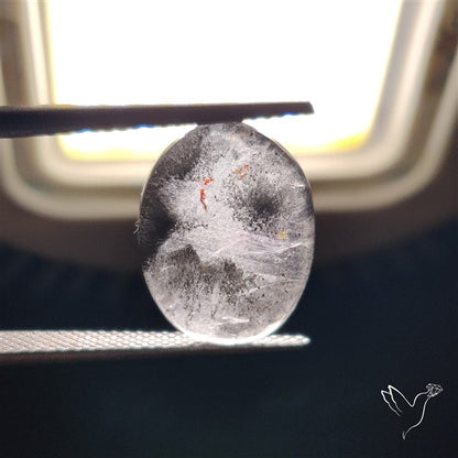 Super Seven Amethyst with Cacoxenite Cabochon