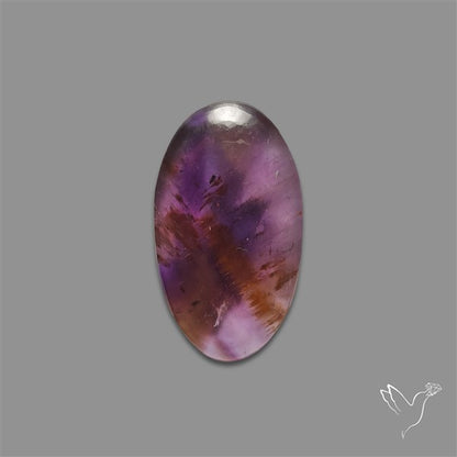 Super Seven Amethyst with Cacoxenite Cabochon