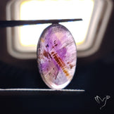 Super Seven Amethyst with Cacoxenite Cabochon