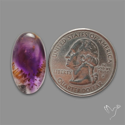 Super Seven Amethyst with Cacoxenite Cabochon