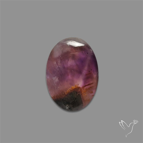 Super Seven Amethyst with Cacoxenite Cabochon