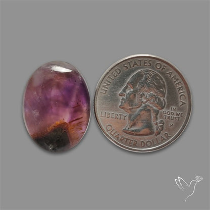 Super Seven Amethyst with Cacoxenite Cabochon