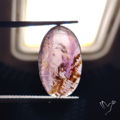 Super Seven Amethyst with Cacoxenite Cabochon