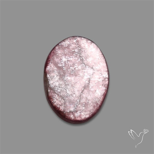Gem Lepidolite Mica Cabochon Deep Purple