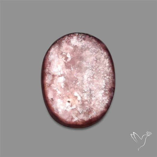 Gem Lepidolite Mica Cabochon Deep Purple