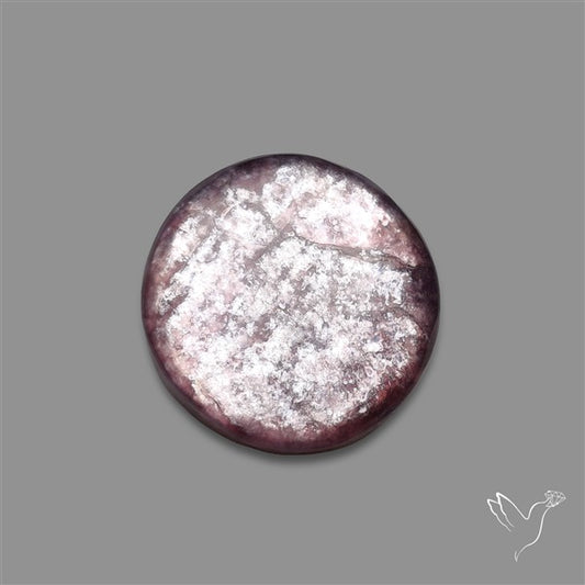 Gem Lepidolite Mica Cabochon Deep Purple
