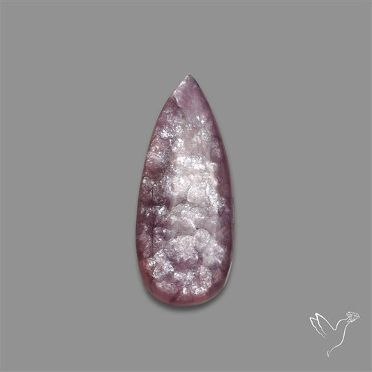 Gem Lepidolite Mica Cabochon Deep Purple