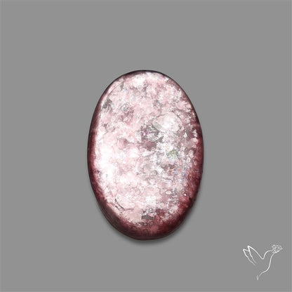 Gem Lepidolite Mica Cabochon Deep Purple
