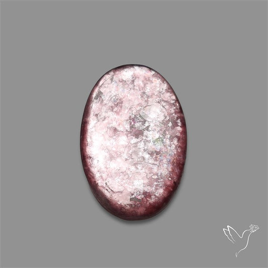 Gem Lepidolite Mica Cabochon Deep Purple
