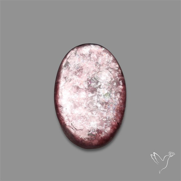 Gem Lepidolite Mica Cabochon Deep Purple