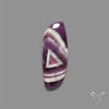 Chevron Amethyst Cabochon