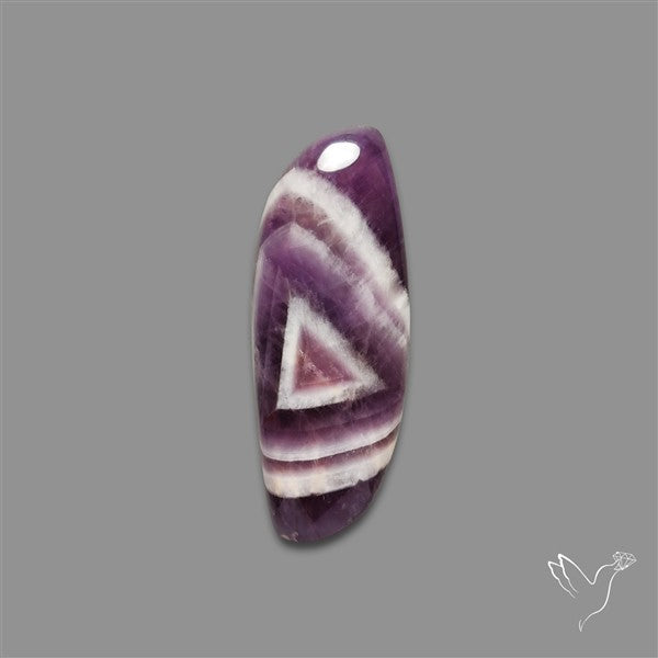 Chevron Amethyst Cabochon