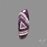 Chevron Amethyst Cabochon