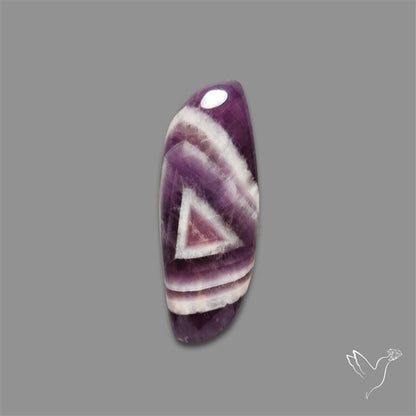 Chevron Amethyst Cabochon
