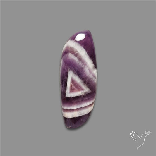 Chevron Amethyst Cabochon