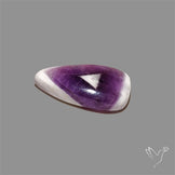 Chevron Amethyst Cabochon