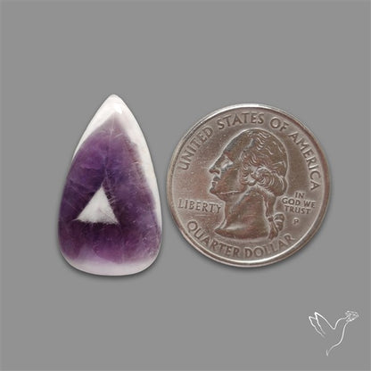 Chevron Amethyst Cabochon