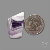 Chevron Amethyst Cabochon