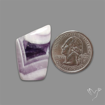 Chevron Amethyst Cabochon